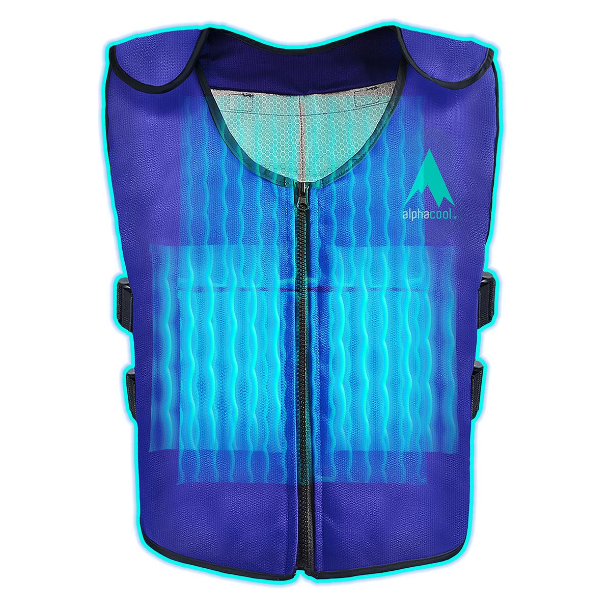 AlphaCool Arctic Cooling Ice Vest with Self-Fill Reusable Ice Packs - Front