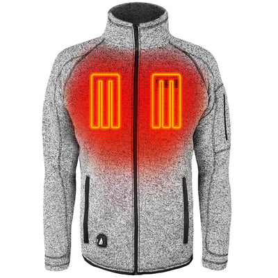 ActionHeat 5V Men's Battery Heated Sweater Jacket - Front