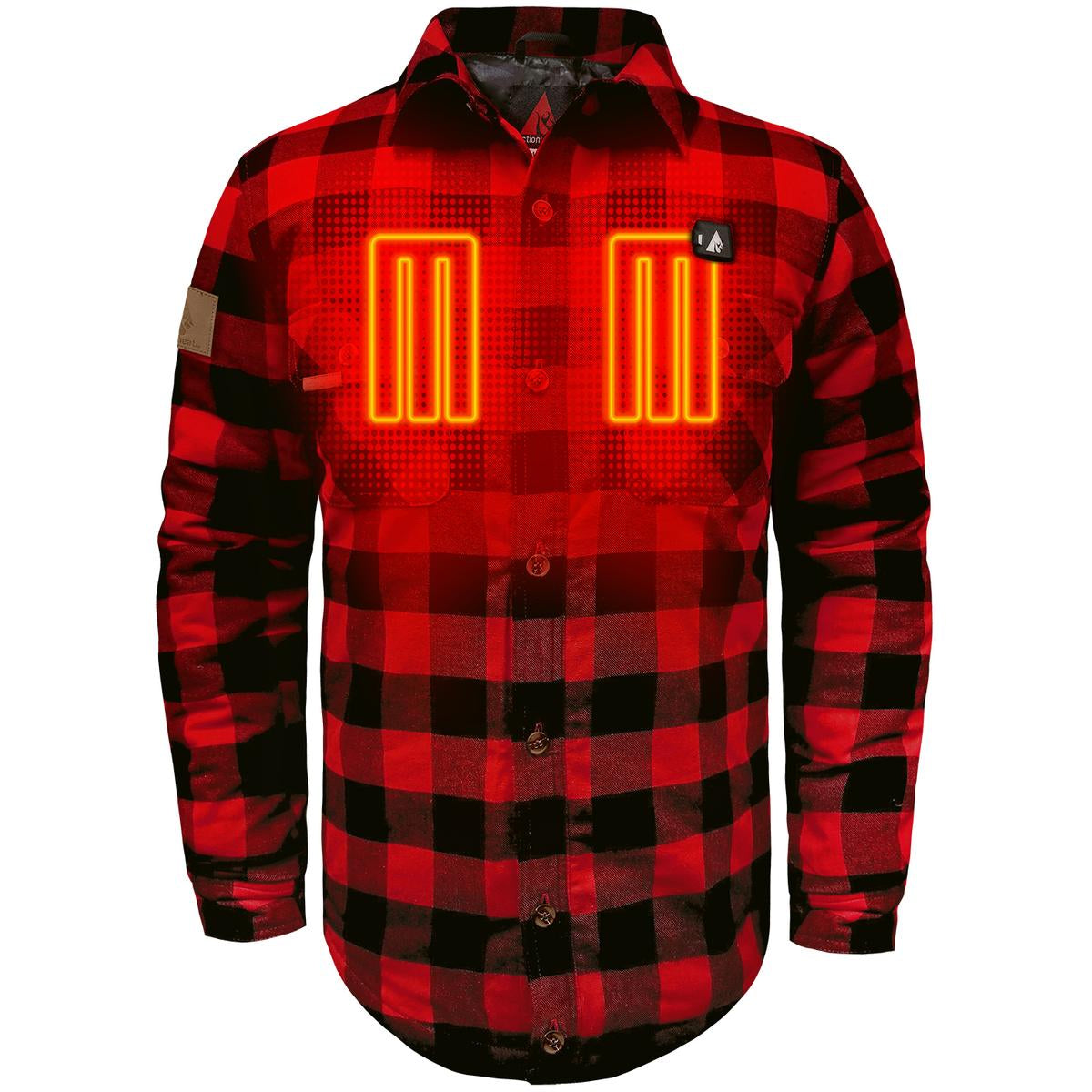 ActionHeat 5V Battery Heated Flannel Shirt - Front