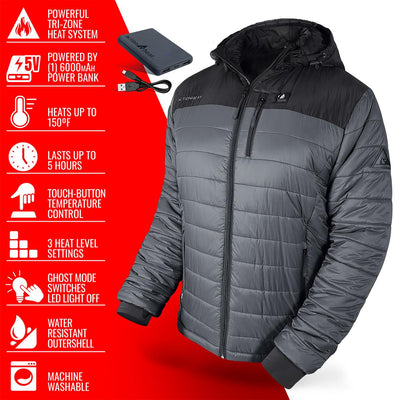 ActionHeat 5V Men's Pocono Insulated Heated Jacket - Info