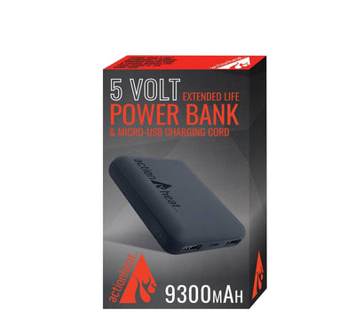 ActionHeat 5V Extended Life 9300mAh Power Bank Kit - Info