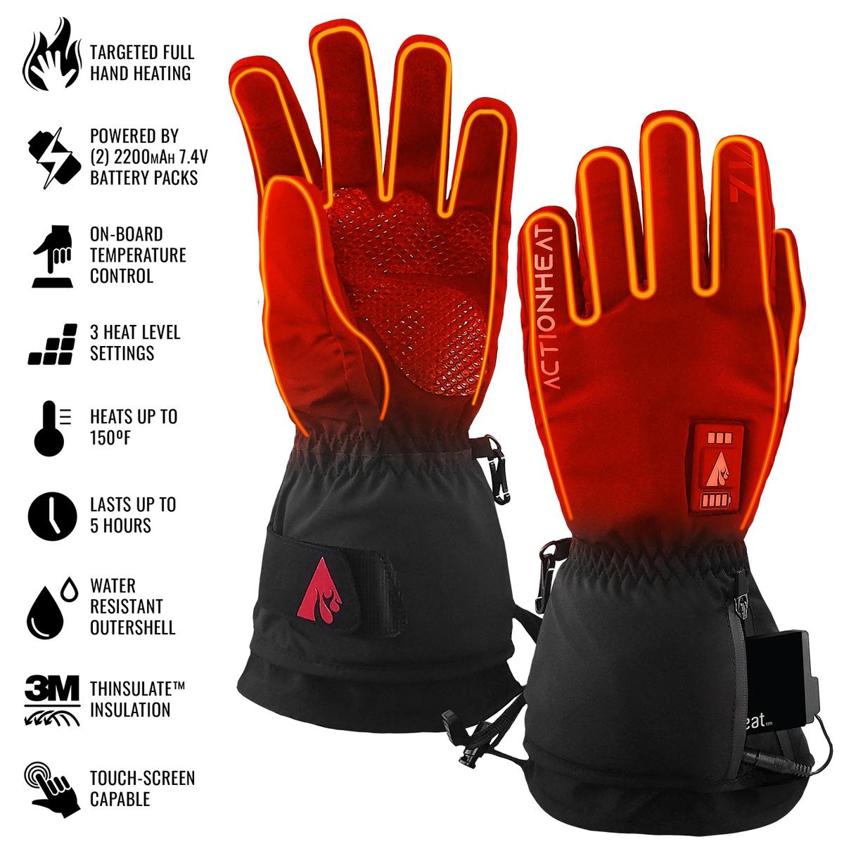 ActionHeat 7V Men's Everyday Heated Gloves - Back