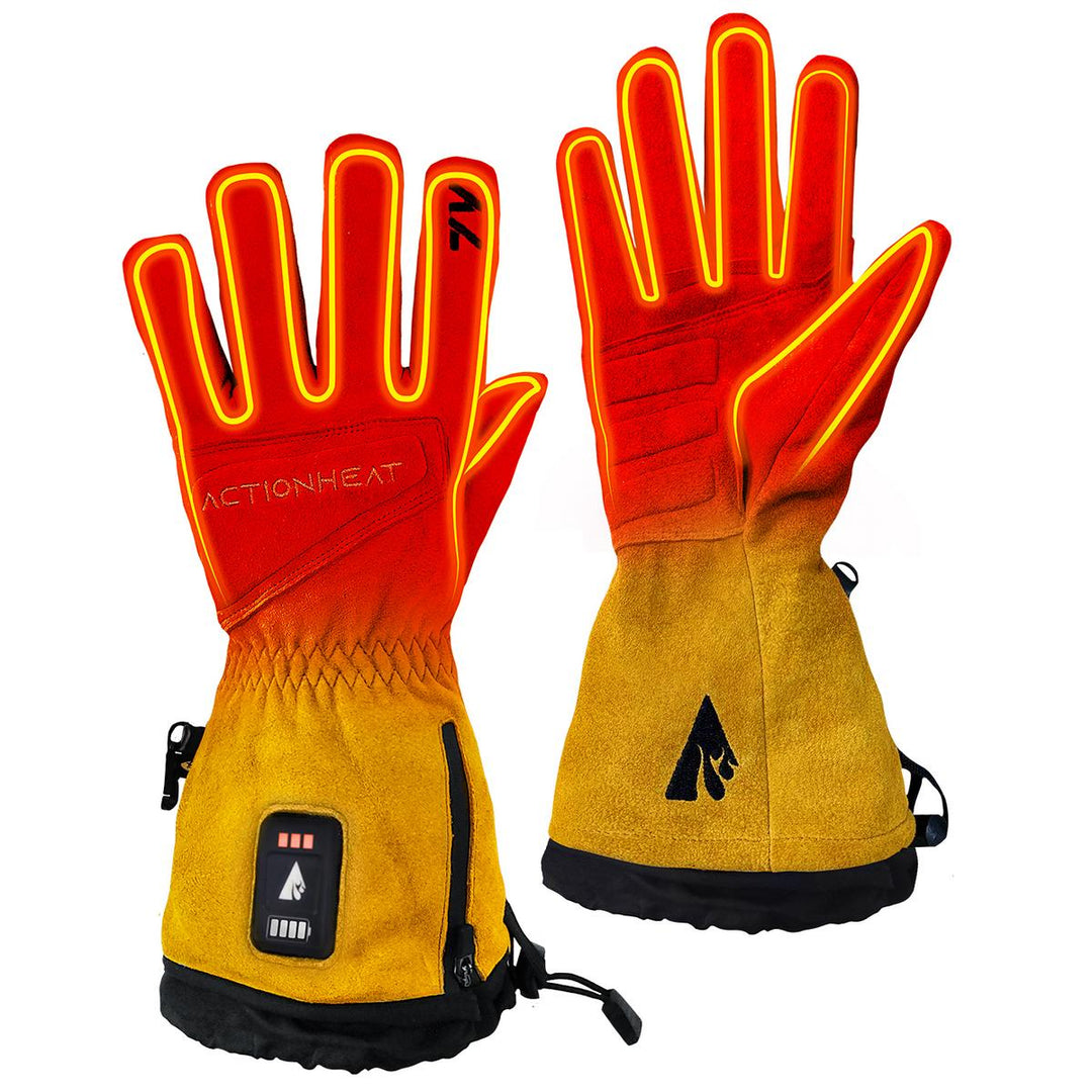 ActionHeat 7V Rugged Leather Heated Work Gloves - Main Image