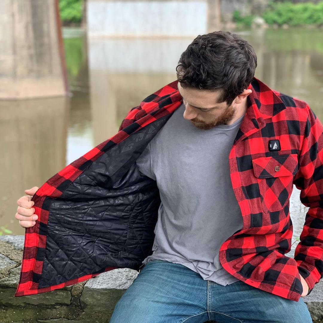 ActionHeat 5V Battery Heated Flannel Shirt ActionHeat Heated Apparel