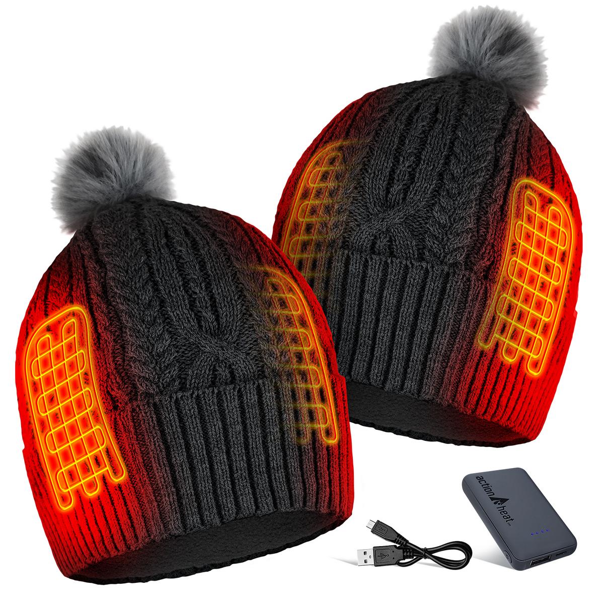 ActionHeat 5V Battery Heated Cable Knit Hat - Right