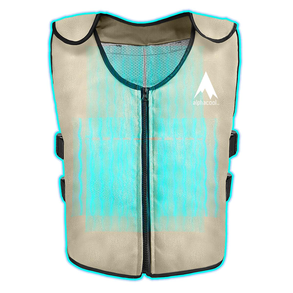 AlphaCool Arctic Cooling Ice Vest with Self-Fill Reusable Ice Packs - Full Set