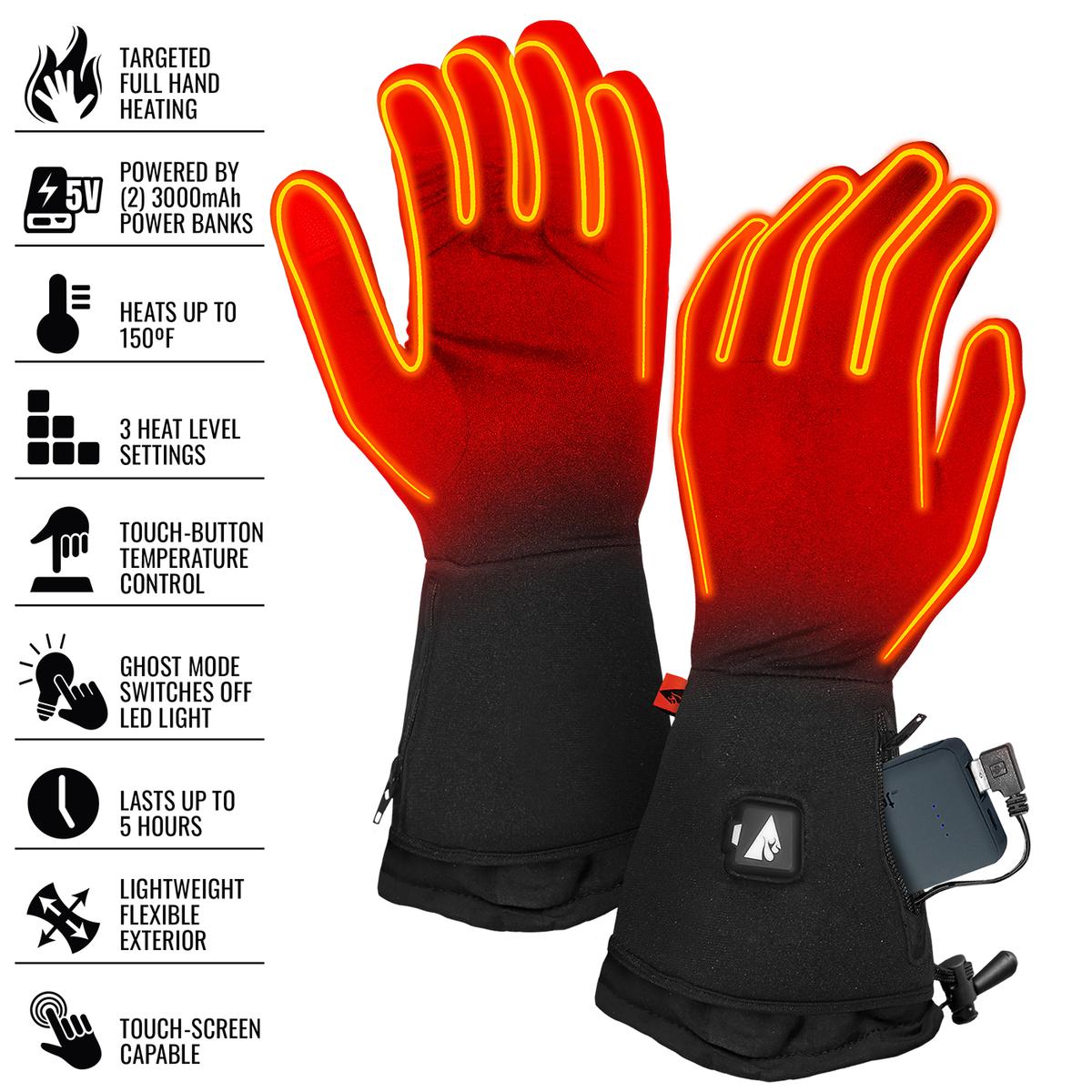 ActionHeat 5V Women's Heated Glove Liners - Info