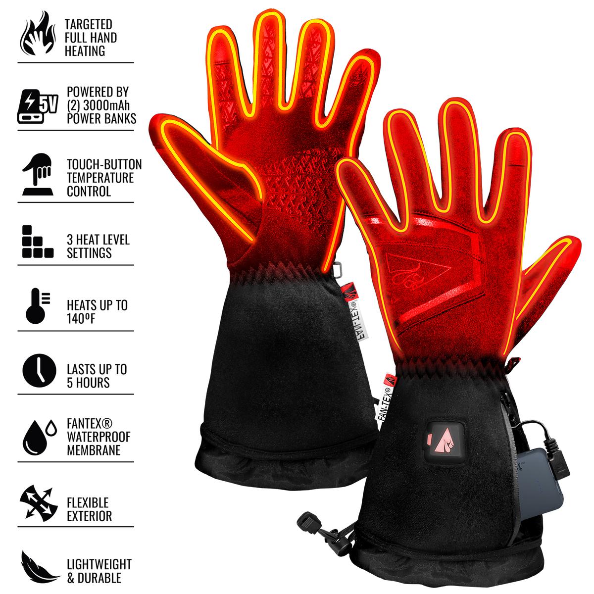ActionHeat 5V Women's Featherweight Heated Gloves - Back