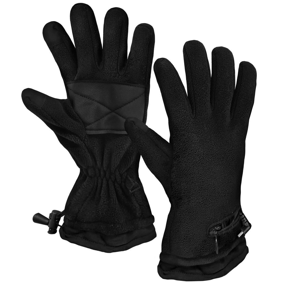 ActionHeat AA Battery Heated Fleece Gloves - Heated