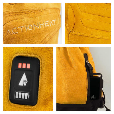 ActionHeat 7V Rugged Leather Heated Work Gloves - Right