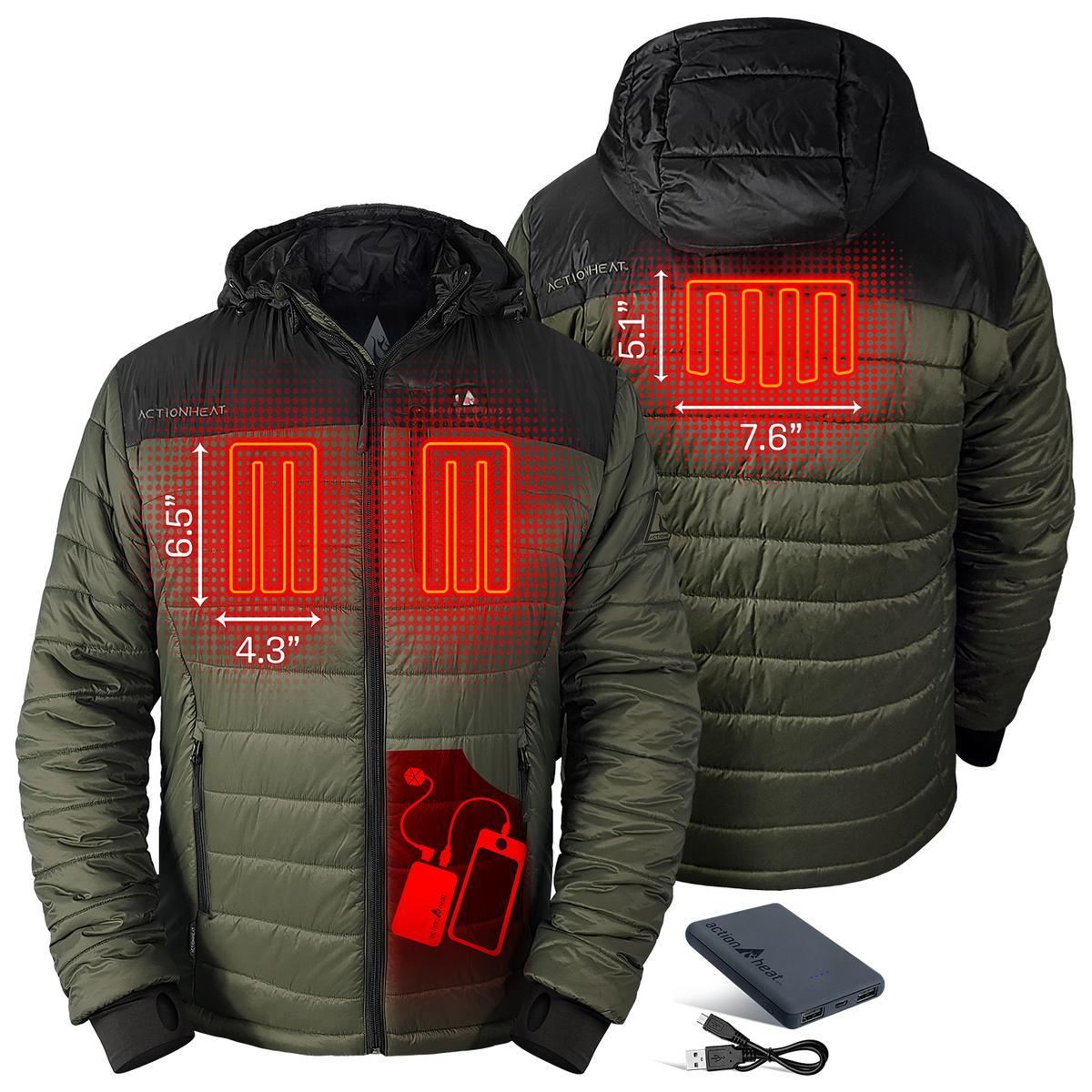 ActionHeat 5V Men's Pocono Insulated Heated Jacket - Back
