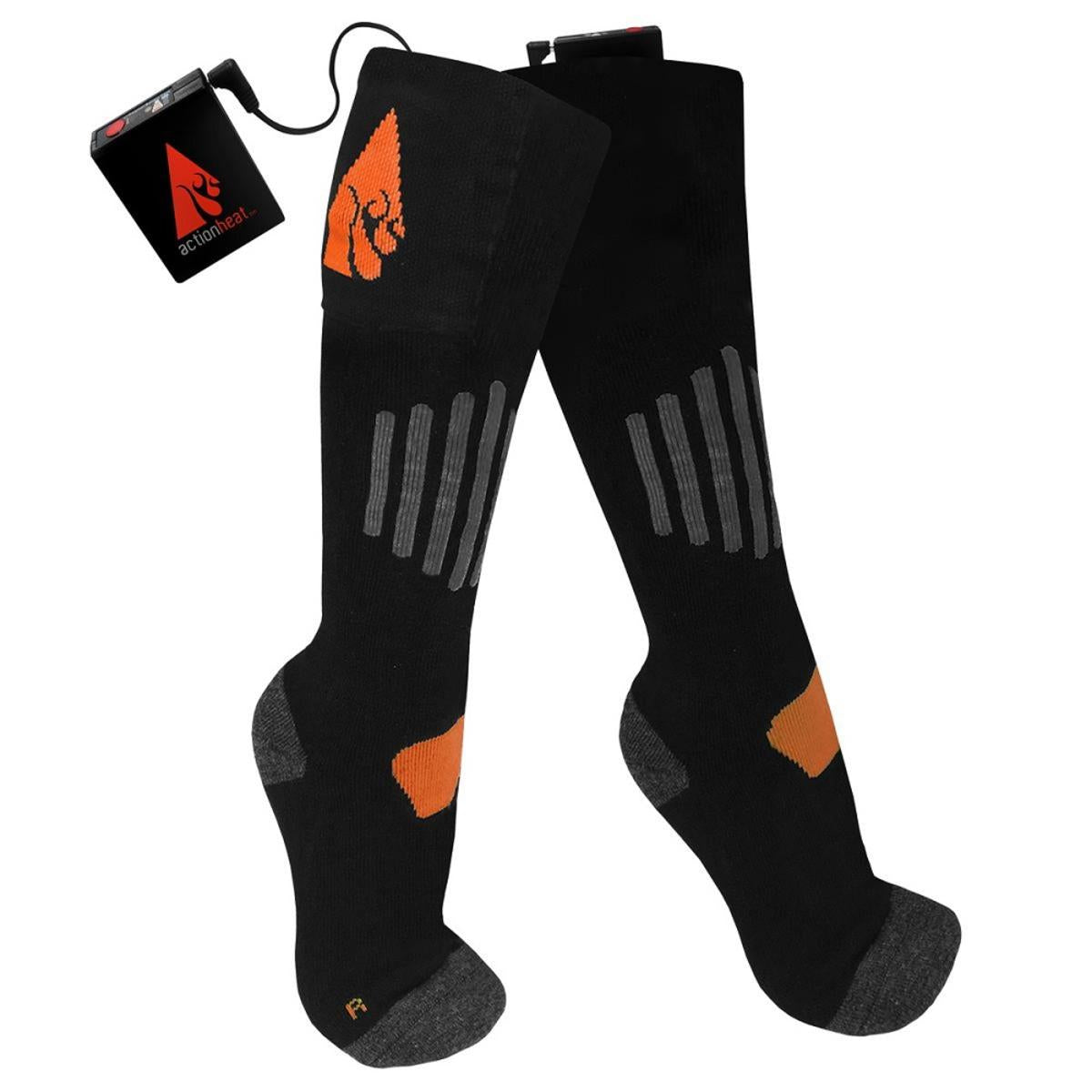 Open Box ActionHeat Rechargeable 3V Heated Socks - Info