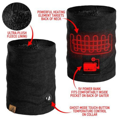 Open Box ActionHeat 5V Battery Heated Knit Gaiter - Info