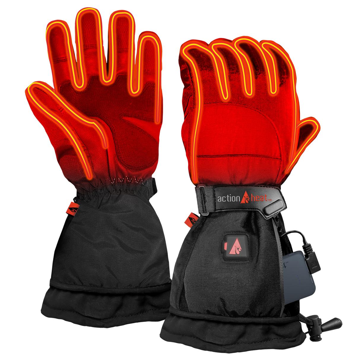 ActionHeat 5V Men's Battery Heated Snow Gloves - Front