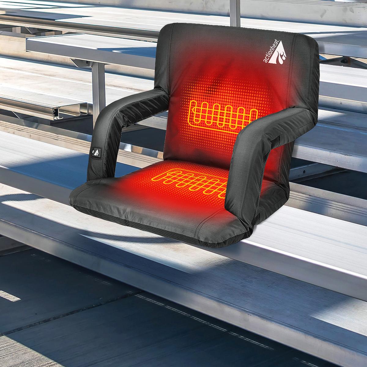 ActionHeat 5V Heated Folding Bleacher Seat – ActionHeat Heated Apparel