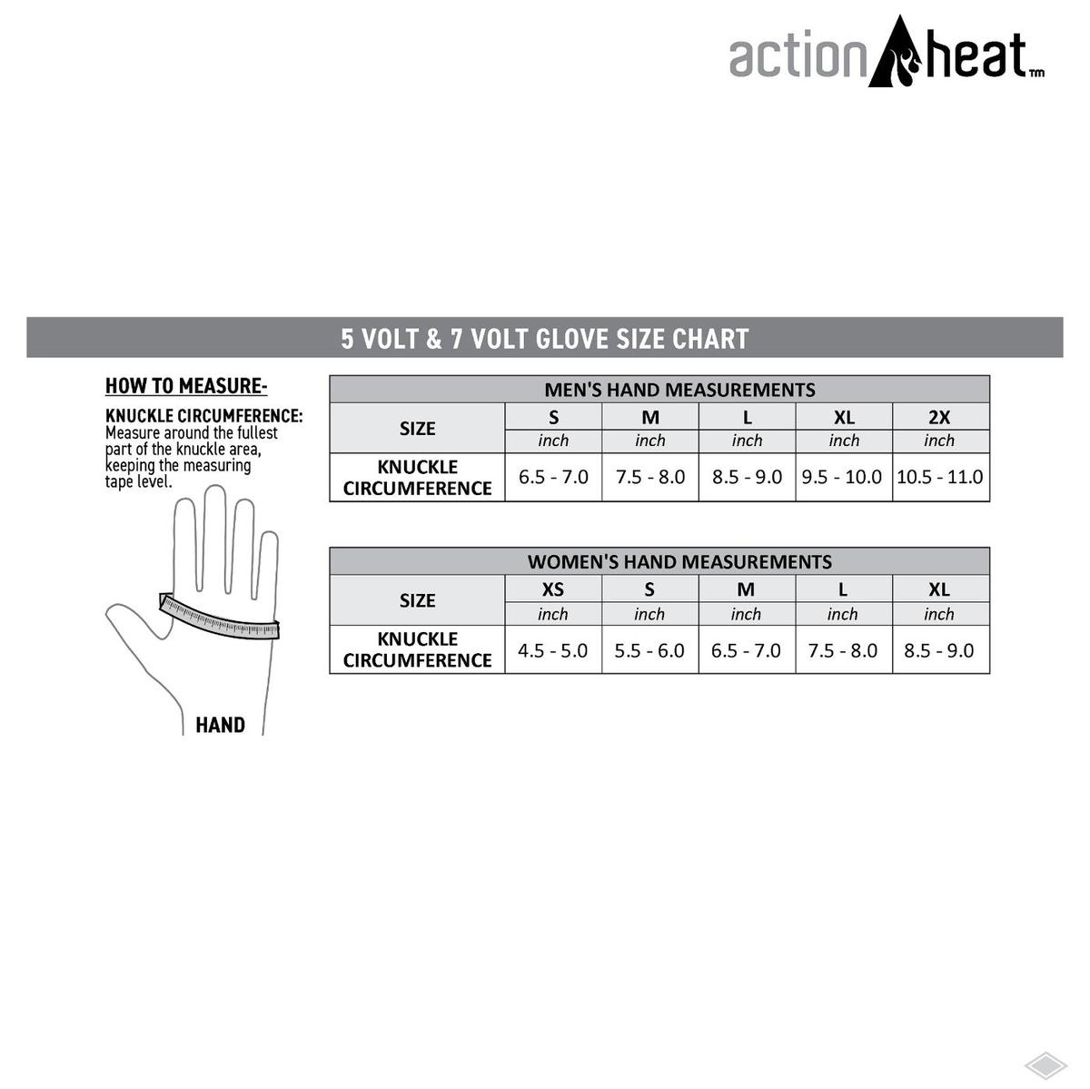 ActionHeat 5V Men's Featherweight Heated Gloves - Size