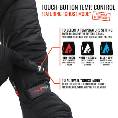 ActionHeat 5V Men's Battery Heated Snow Gloves - Battery