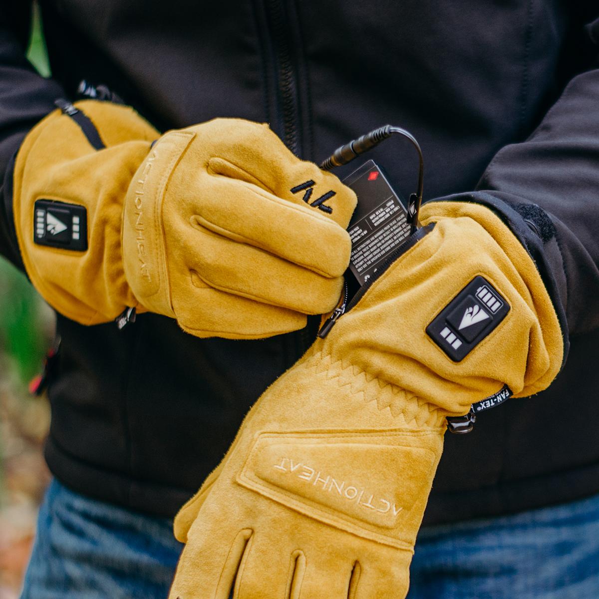 ActionHeat 7V Rugged Leather Heated Work Gloves - Info