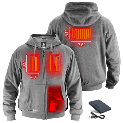 ActionHeat 5V Battery Heated Hoodie Sweatshirt - Back