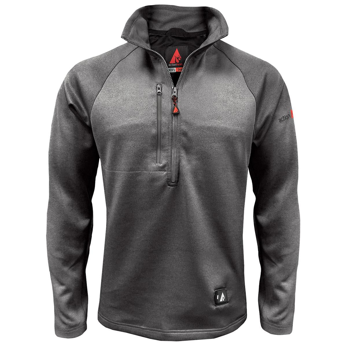 ActionHeat 5V Men's 1/2 Zip Pullover Battery Heated Shirt - Heated
