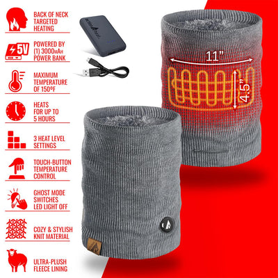 ActionHeat 5V Battery Heated Knit Gaiter - Battery
