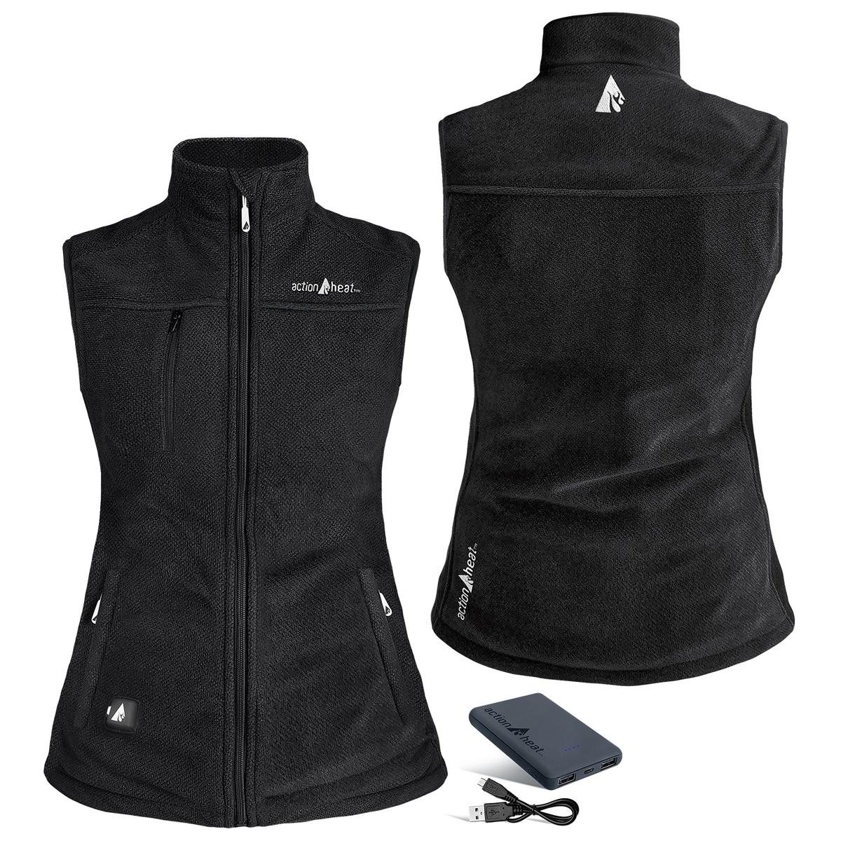 ActionHeat 5V Women's Performance Fleece Battery Heated Vest - Full Set