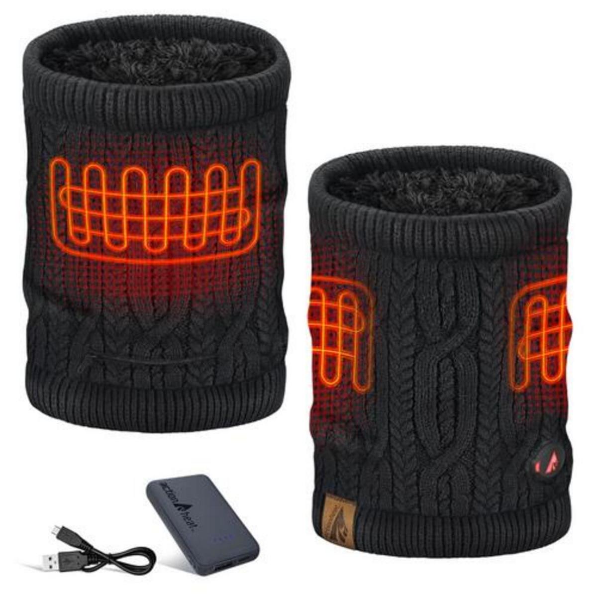 Open Box ActionHeat 5V Battery Heated Cable Knit Neck Gaiter - Right