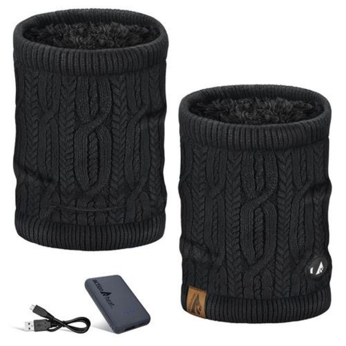 Open Box ActionHeat 5V Battery Heated Cable Knit Neck Gaiter - Back