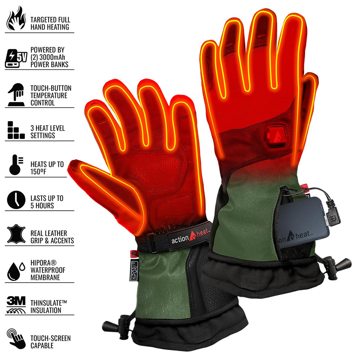 ActionHeat 5V Men's Premium Heated Gloves – ActionHeat Heated Apparel