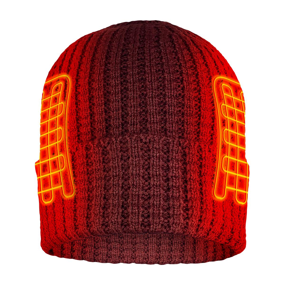 ActionHeat 5V Battery Heated Waffle Knit Hat - Front