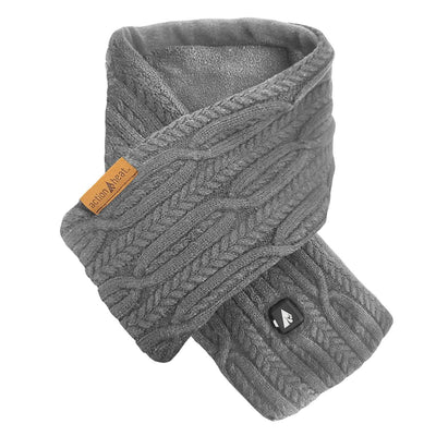 ActionHeat 7V Battery Heated Cable Knit Wrap Scarf - Heated