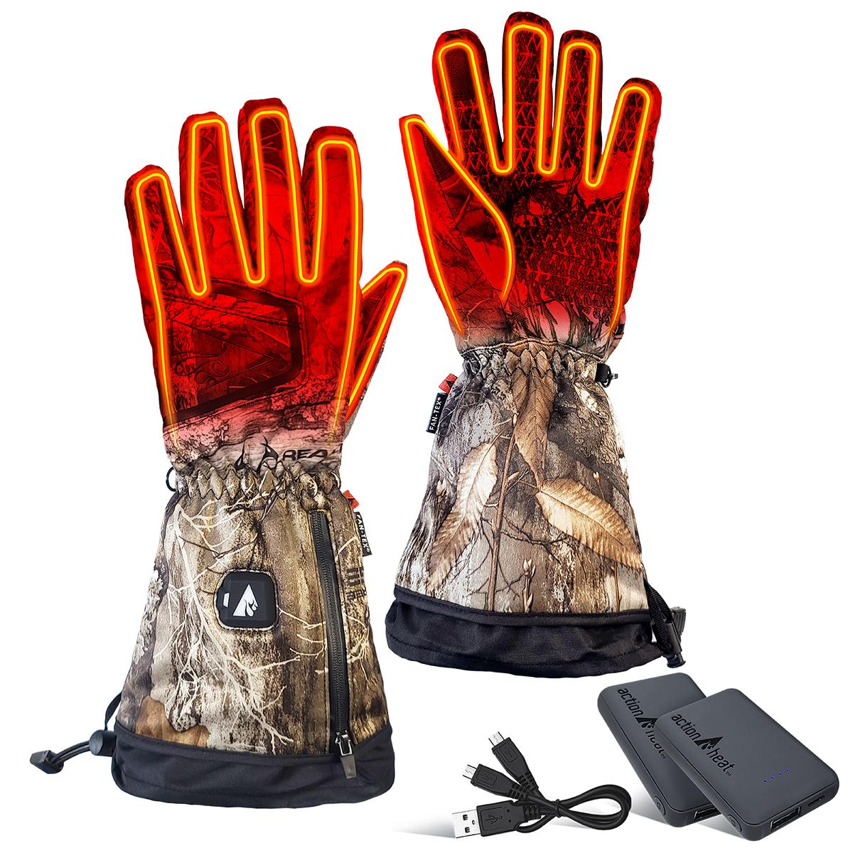 ActionHeat 5V Women's Featherweight Battery Heated Hunting Gloves - Full Set