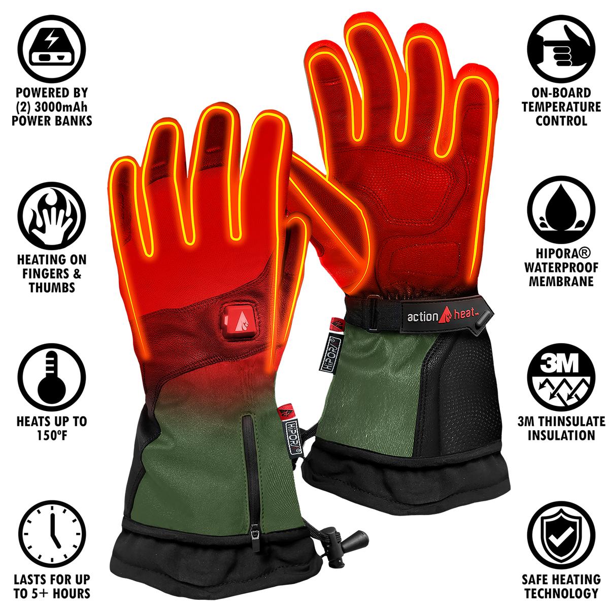 ActionHeat 5V Men's Premium Heated Gloves - Full Set