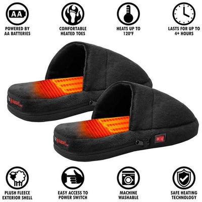 Open Box ActionHeat AA Battery Heated Slippers - Back