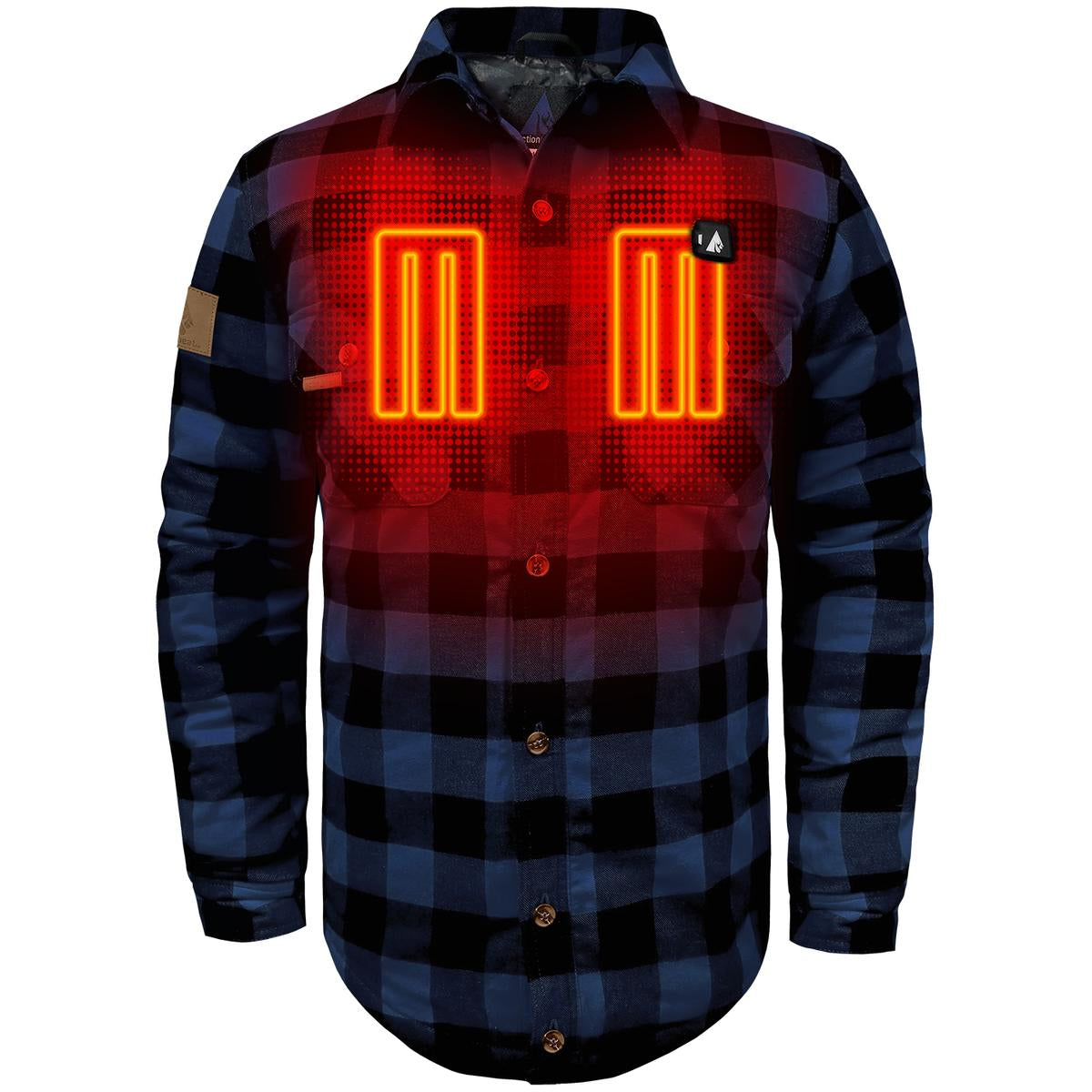 ActionHeat 5V Battery Heated Flannel Shirt - Front