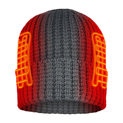 ActionHeat 5V Battery Heated Waffle Knit Hat - Front