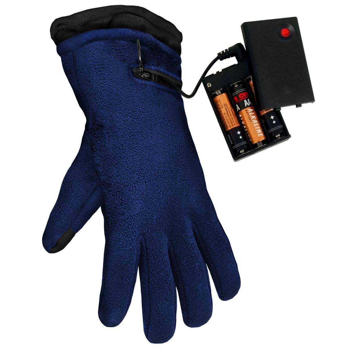 ActionHeat AA Battery Heated Fleece Gloves - Full Set