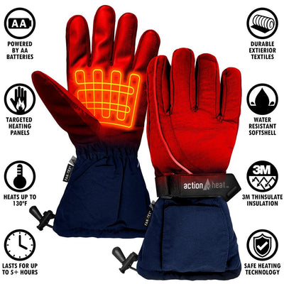 ActionHeat AA Women's Battery Heated Gloves - Info