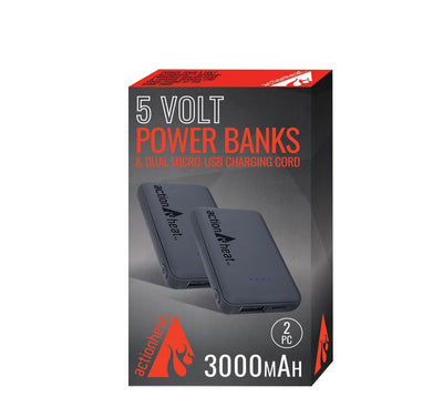 ActionHeat 5V 3000mAh Power Bank Kit - Full Set
