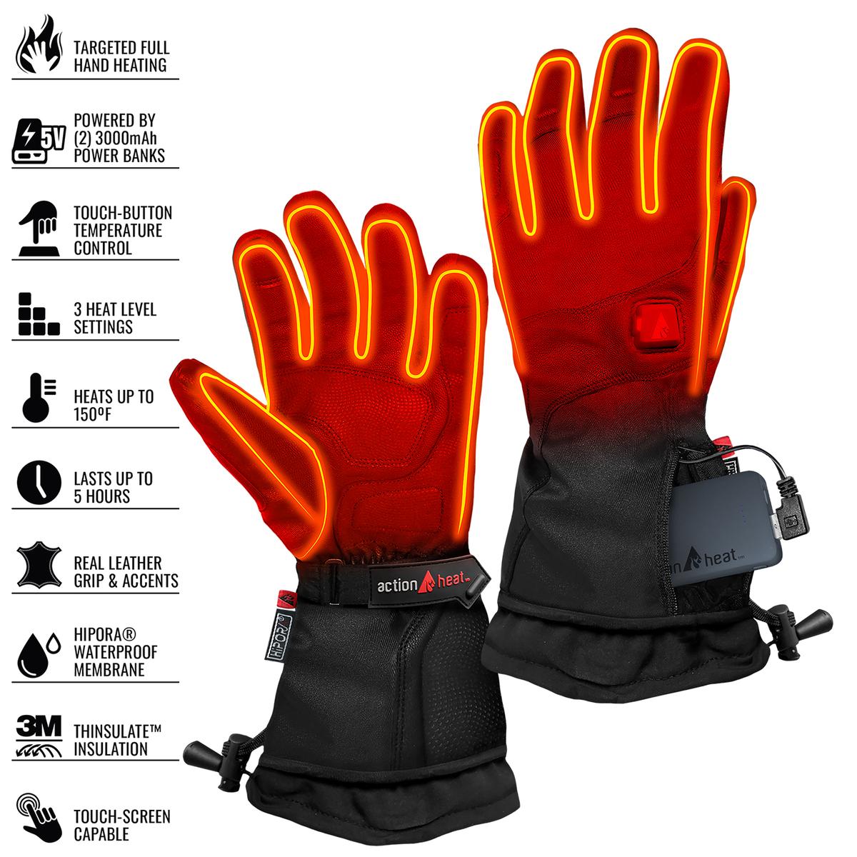 ActionHeat 5V Women's Premium Heated Gloves - Full Set