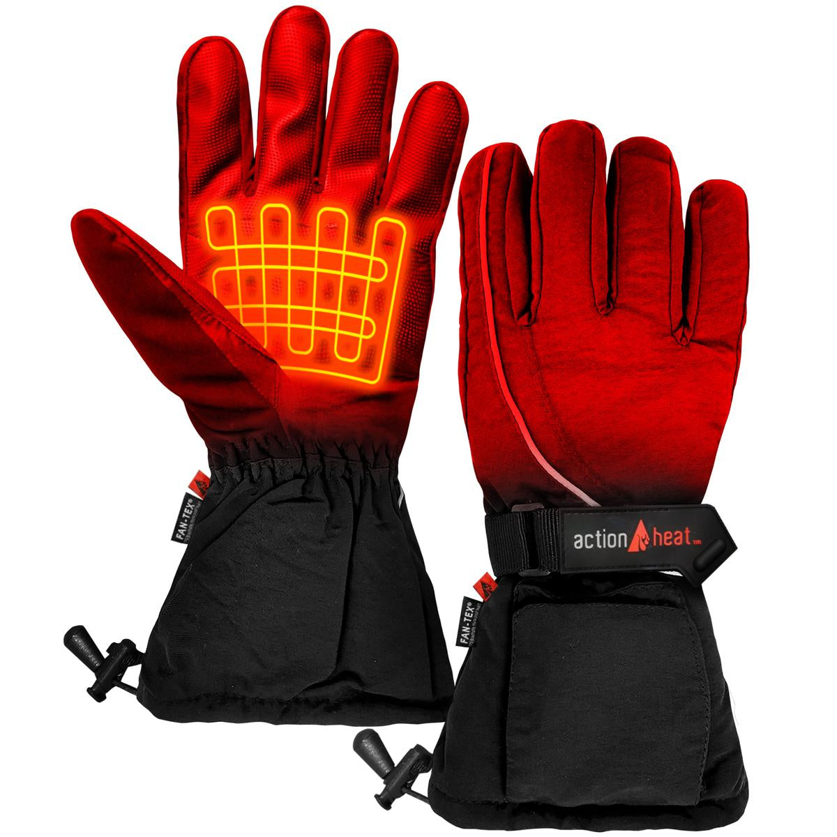 ActionHeat AA Women's Battery Heated Gloves - Front