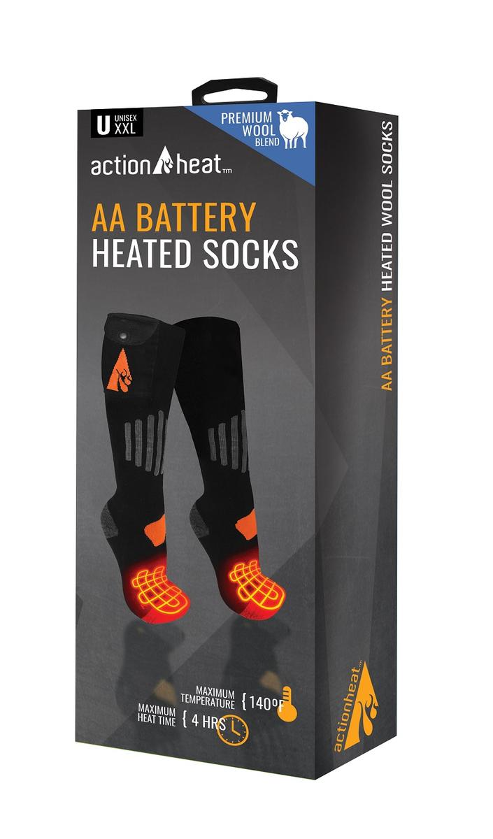 ActionHeat AA Wool Socks 18-piece display - Info