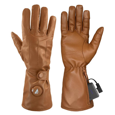 ACTIONHEAT Unisex Large Yellow 7-Volt Rugged Leather Heated Work Gloves  AH-WKGV-7V-Y-L - The Home Depot