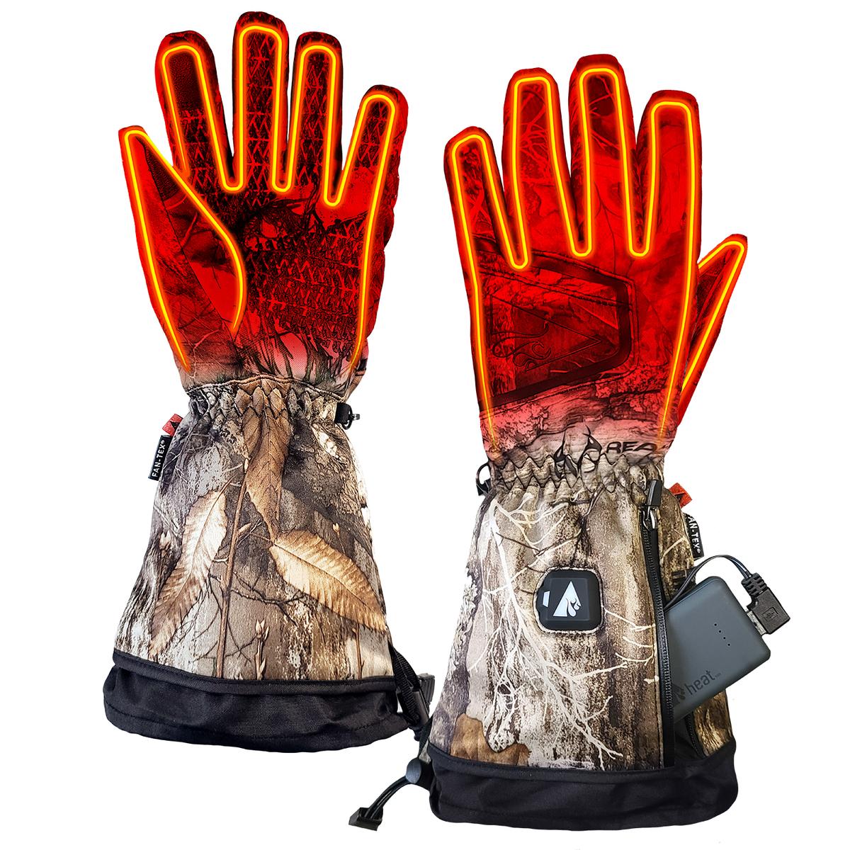 ActionHeat 5V Men's Battery Heated Hunting Featherweight Gloves - Front