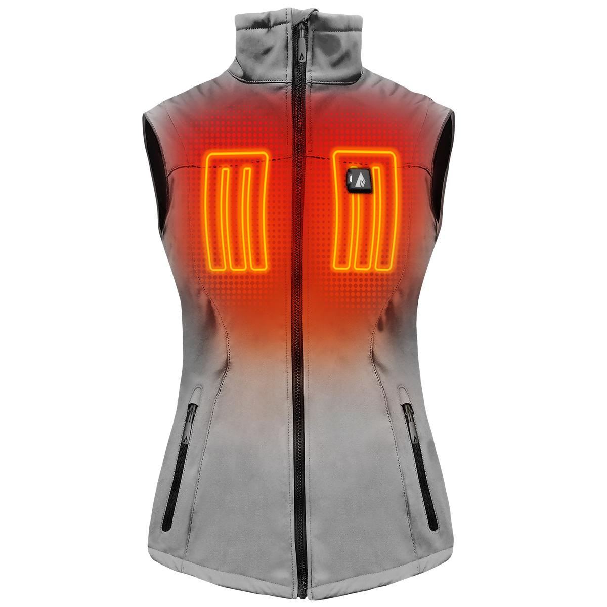 ActionHeat 5V Women's Softshell Battery Heated Vest - Front