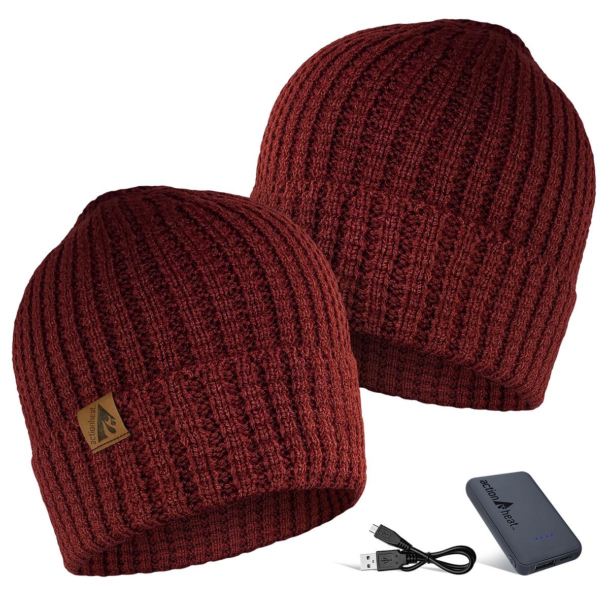 ActionHeat 5V Battery Heated Waffle Knit Hat - Heated